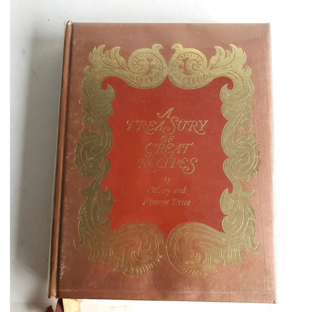 A Treasury of Great Recipes Mary & Vincent Price 1st Ed 1965 HB Clear DJ Vtg NOS